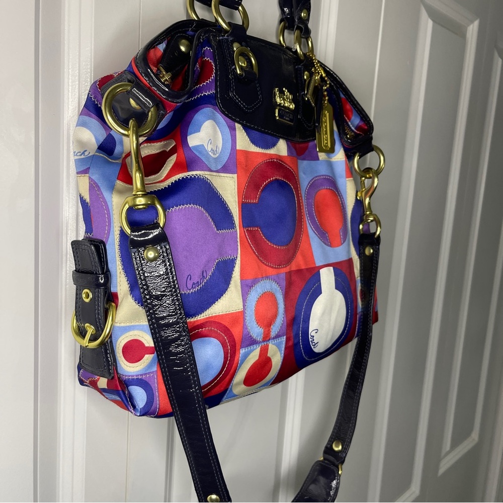 Coach Limited Edition Madison Op Art Julianne Bag Tote Handbag Purse 13253 🔥🔥🔥 - Picture 2 of 16